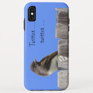 Telefoondraagtas - Flycatcher op hek iPhone XS Max Hoesje