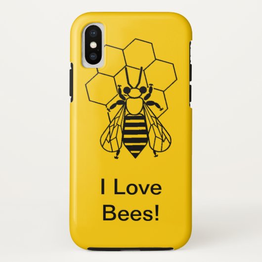 Telefoondraagtas - Ik hou van bijen Case-Mate iPhone Case (Achterkant)
