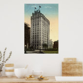 Telefoongebouw, Buffalo NY 1915  Poster (Keuken)