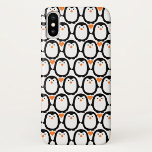 Telefoongevallen bij Penguin Love iPhone X Hoesje