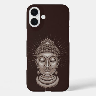 Telefoongevallen in Boeddha Illustratie iPhone 16 Plus Hoesje