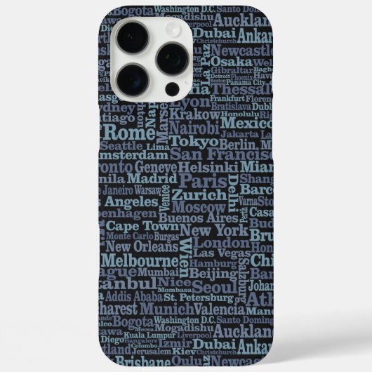 Telefoongevallen met World Cities Case-Mate iPhone Case (Achterkant)