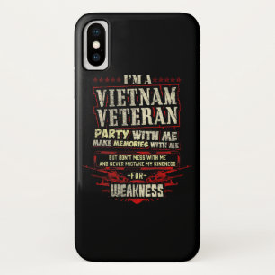 Telefoonhoes Ik Ben Een Vietnam Veteraan iPhone X Hoesje