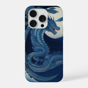 Telefoonhoes met maanverlichte draak van Fuji iPhone 15 Pro Hoesje