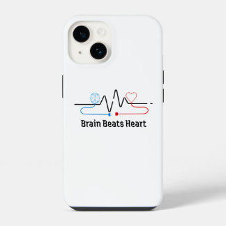 Telefoonhoesje 'Brein Boven Hart' iPhone 14 Hoesje