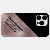 Telefoonhoesje - faux roze metallic Case-Mate iPhone case (Achterkant (horizontaal))