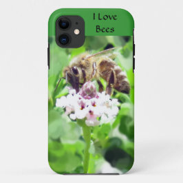Telefoonhoesje - Honingbij op bloesem iPhone 11 Hoesje