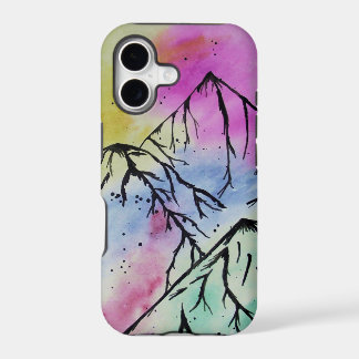 Telefoonhoesje met bergkunst