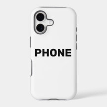 Telefoonhoesje met de tekst telefoon