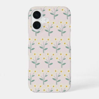 Telefoonhoesje met roze achtergrond en bloemboeket iPhone 16 hoesje