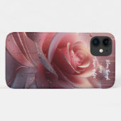 Telefoonhoesje met roze bloem Case-Mate iPhone case (Achterkant (horizontaal))