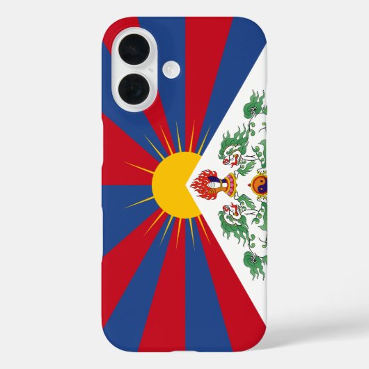 Telefoonhoesje met Tibetaanse vlag Case-Mate iPhone Case (Achterkant)
