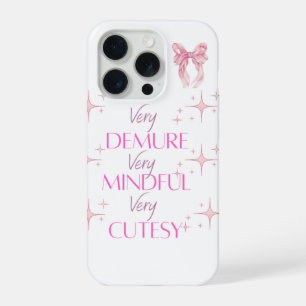 Telefoonhoesje met zeer schattige roze esthetiek iPhone 15 pro hoesje