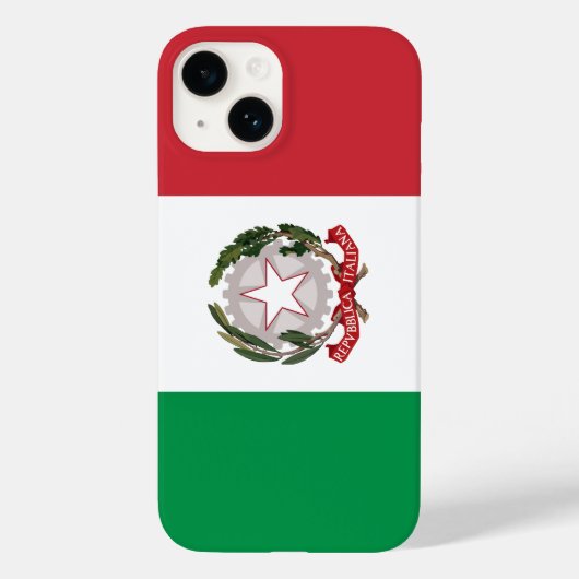 Telefoonhoesje onder Italiaanse vlag Case-Mate iPhone Case (Achterkant)