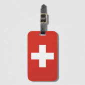 Telefoonhoesje onder Zwitserse vlag Bagagelabel (Voorkant (verticaal))