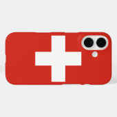 Telefoonhoesje onder Zwitserse vlag Case-Mate iPhone Case (Achterkant (horizontaal))