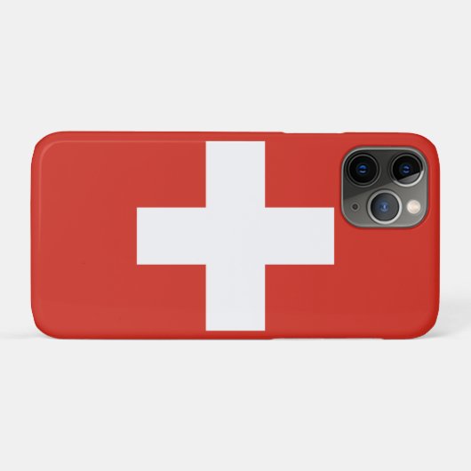 Telefoonhoesje onder Zwitserse vlag Case-Mate iPhone Case (Achterkant (horizontaal))
