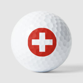 Telefoonhoesje onder Zwitserse vlag Golfballen