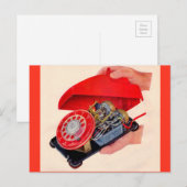 telefooningewanden onthuld briefkaart (Voorkant / Achterkant)