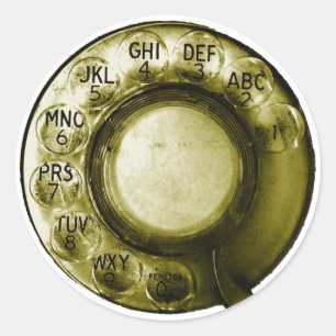 Telefoonkiezer Ronde Sticker