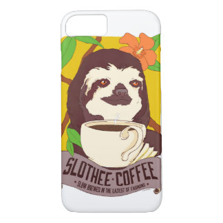 Telefoonkoffiekoffer met Slote koffie iPhone 8/7 Hoesje