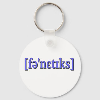 Telefoonkunde in IPA. Blauw Sleutelhanger