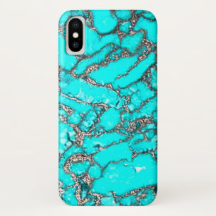 Telefoonnummer 12 Turquoise iPhone X Hoesje