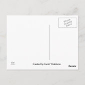 Telefoonnummer en lichtspoor Postkaart (Achterkant)