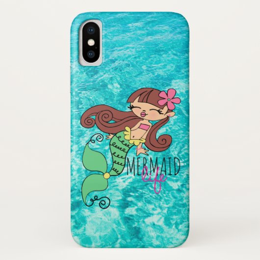 Telefoonnummer Mermaid Life Case-Mate iPhone Case (Achterkant)