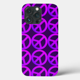 Telefoonnummer roze vredesteken iPhone 13 pro hoesje