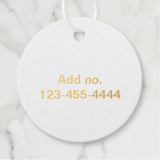 Telefoonnummer toevoegen Eenvoudige minimale zaken Bedankjes Labels