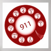 Telefoonnummer voor noodgevallen poster (Voorkant)