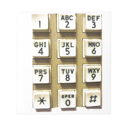 Telefoonnummers Notitieblok (Voorkant)
