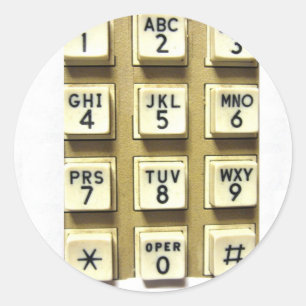 Telefoonnummers Ronde Sticker