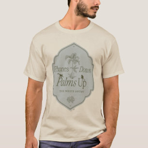 Telefoons omlaag, handpalmen omhoog - De witte lot T-shirt