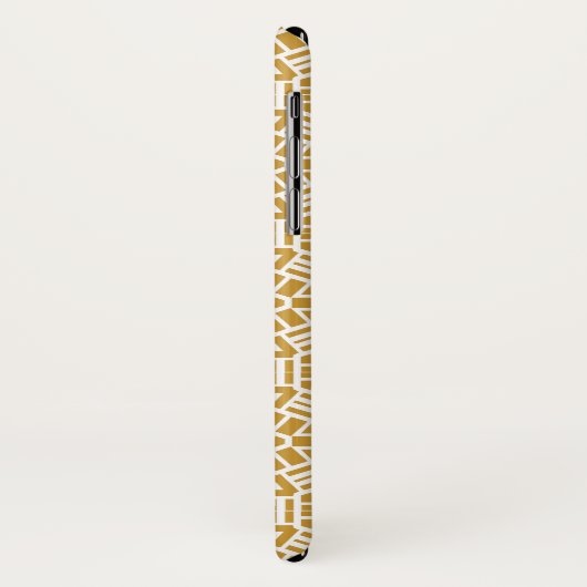 Telefoontas - Hexagon en Bars in Geel Case-Mate iPhone Case (Achterkant/links)