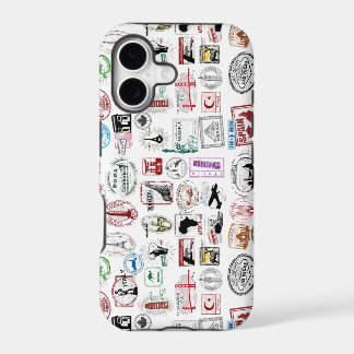 Telefoontas met reisstempel