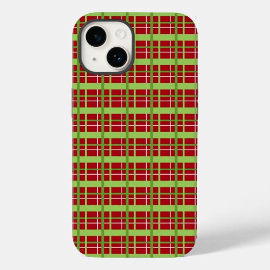 Telefoontas met rood en groen kerstcadeautje Case-Mate iPhone case (Achterkant)