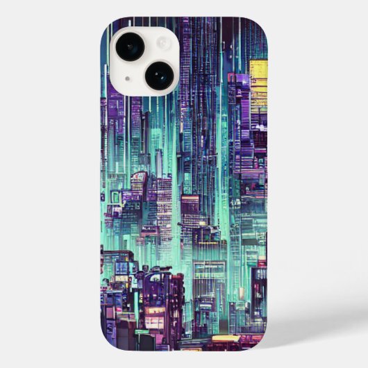 Telefoonzaak Cyberpunk City Case-Mate iPhone Case (Achterkant)