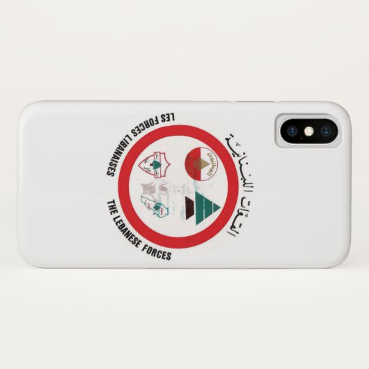 Telefoonzaak Libanese strijdkrachten Case-Mate iPhone Case (Achterkant (horizontaal))