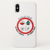 Telefoonzaak Libanese strijdkrachten Case-Mate iPhone Case (Achterkant)