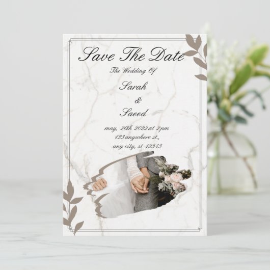 Telegram "Droombruiloft" Kaart (Staand voorkant)