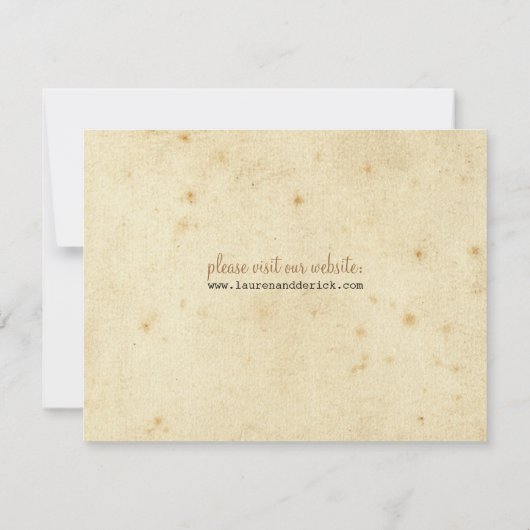  Telegram Sla de datum op Save The Date (Achterkant)