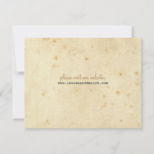  Telegram sparen de Datum Save The Date (Achterkant)