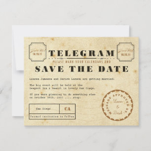  Telegram sparen de Datum Save The Date
