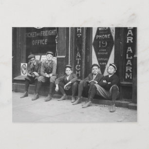 Telegramkoeriers, 1910 briefkaart