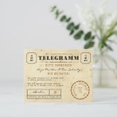 Telegramm sparen de Datum Save The Date (Staand voorkant)