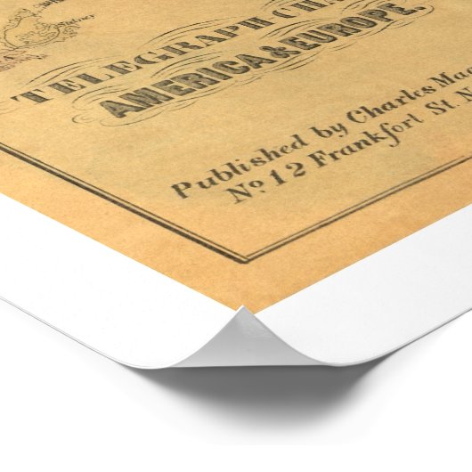 Telegraph Chart Poster 1858 (Hoek)