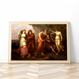 Telemachus en de Nymfs van Calypso Poster