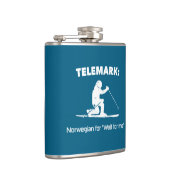 Telemark: Noors voor "Wacht op mij" Heupfles (Rechts)